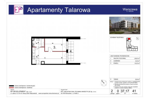 Warszawa, Białołęka, Tarchomin, Modlińska, 2 pokoje/Apartamenty Talarowa/miejsce postojowe